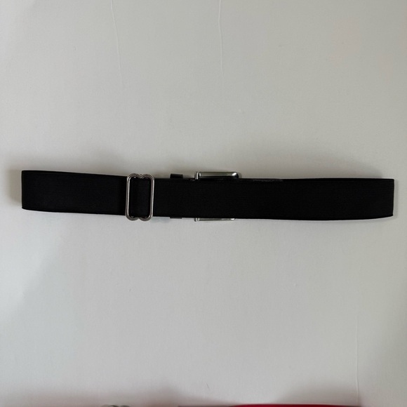 Unisex Under Armour black Leather and elastic baseball belt - Picture 2 of 7